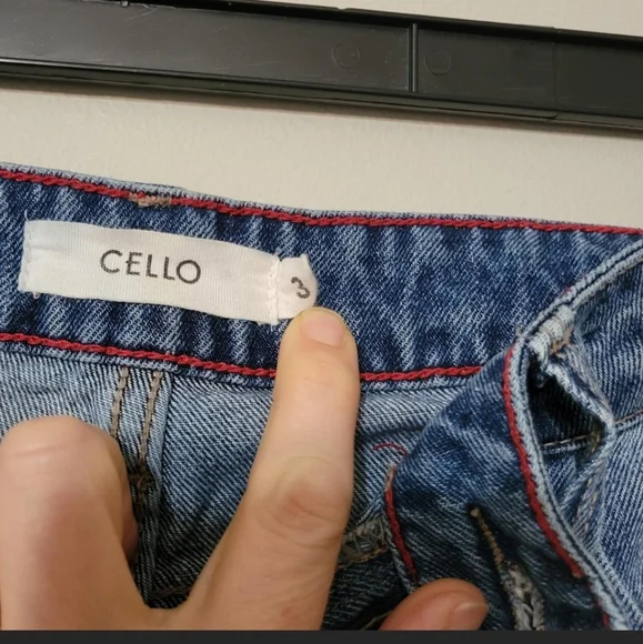 Cello Distressed Straight Leg Jeans - Picture 4 of 5